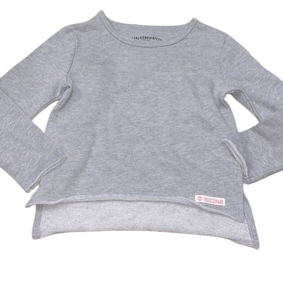 Buffalo David Bitton sweatshirt grey girls size small 5-6 - Picture 1 of 6